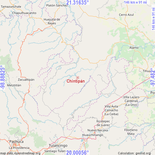 Chintipán on map