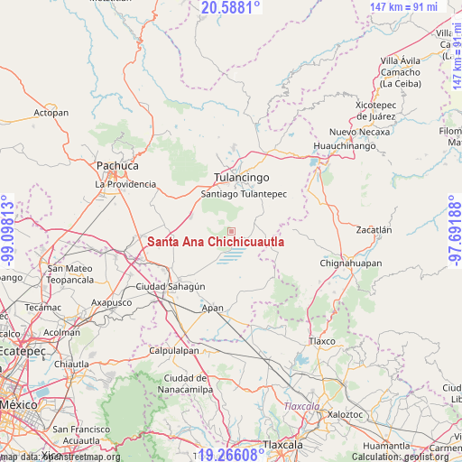Santa Ana Chichicuautla on map