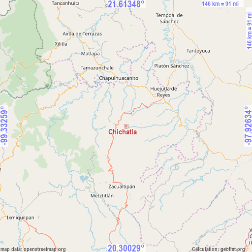 Chichatla on map