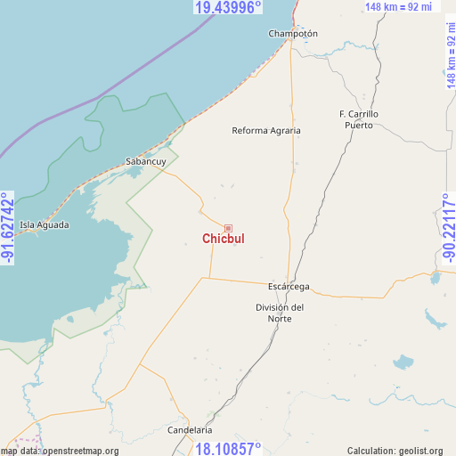 Chicbul on map