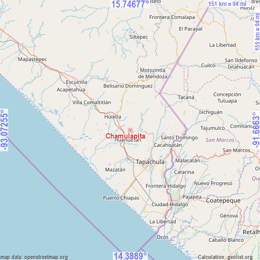Chamulapita on map