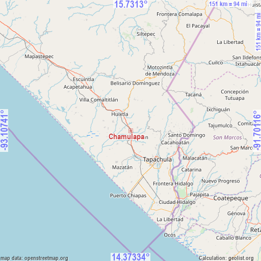 Chamulapa on map