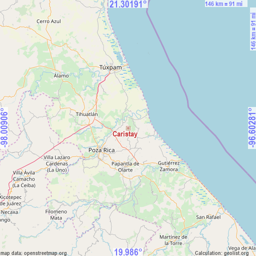 Caristay on map