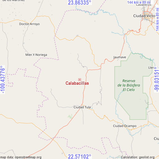 Calabacillas on map