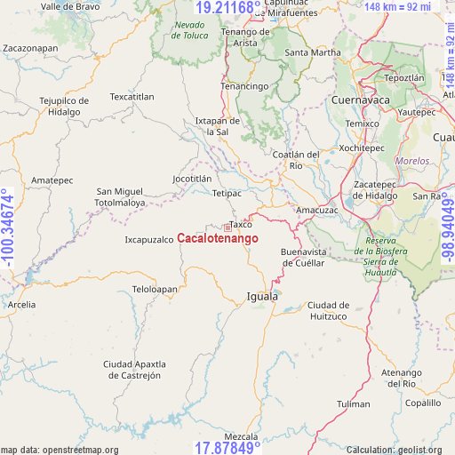 Cacalotenango on map