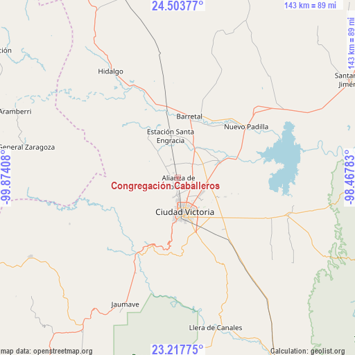 Congregación Caballeros on map