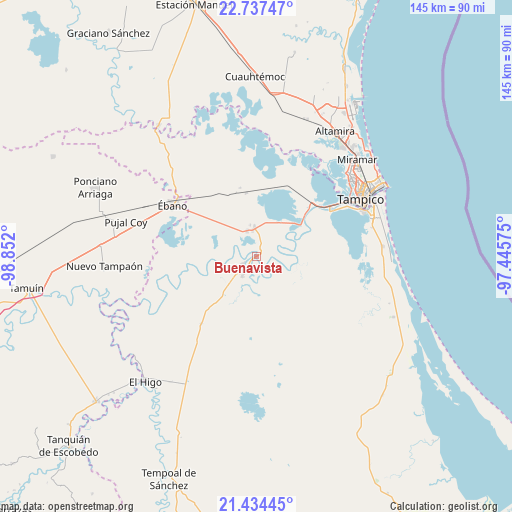Buenavista on map