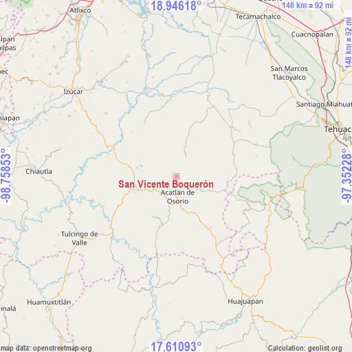 San Vicente Boquerón on map