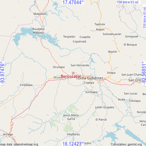 Berriozábal on map