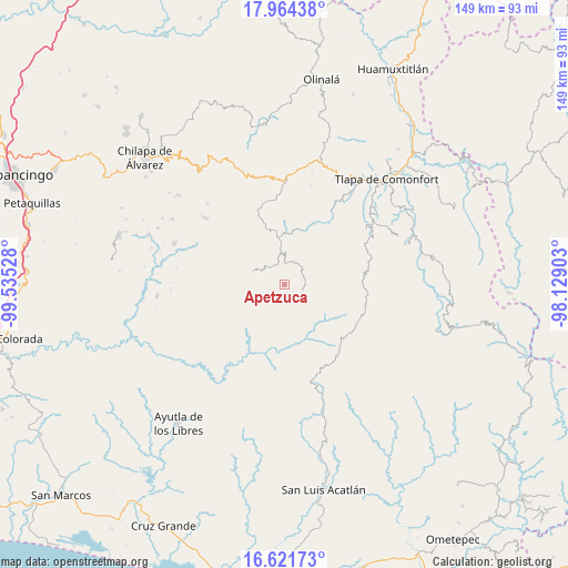 Apetzuca on map