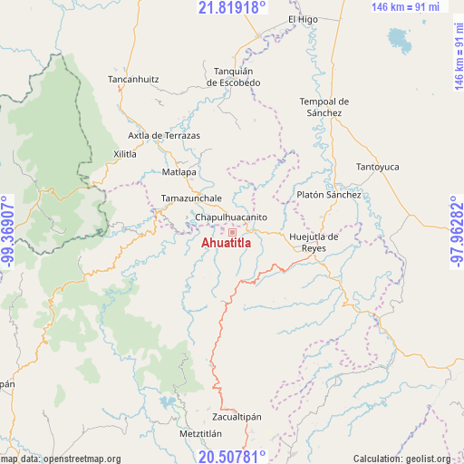 Ahuatitla on map