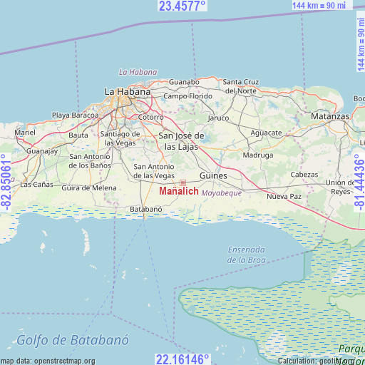 Mañalich on map