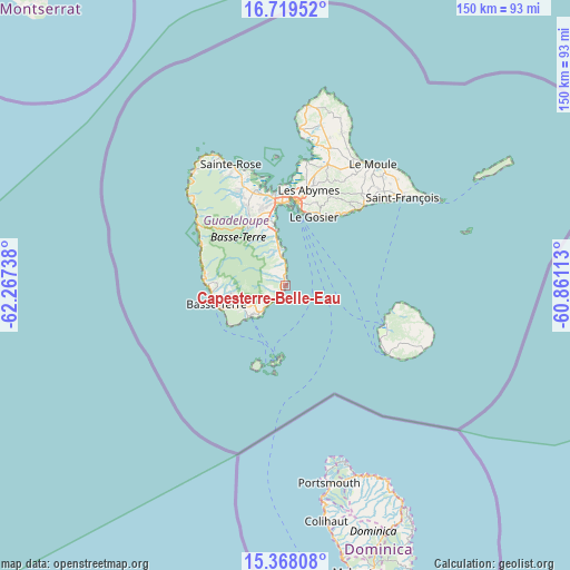 Capesterre-Belle-Eau on map
