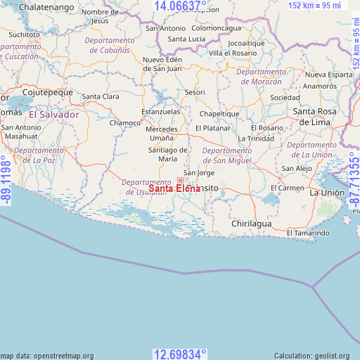 Santa Elena on map