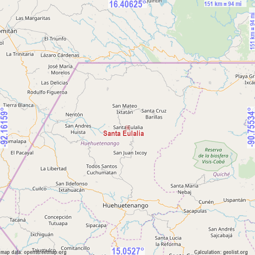 Santa Eulalia on map