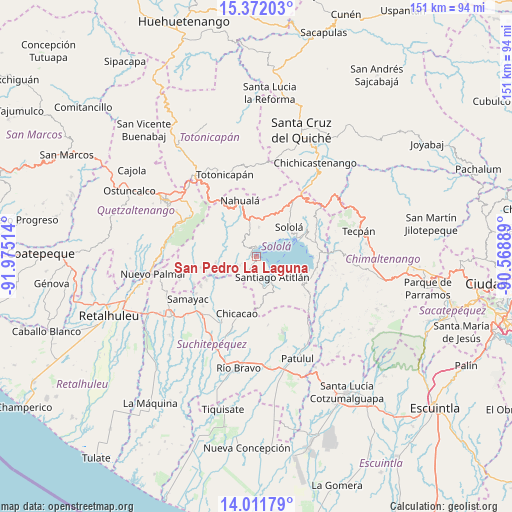 San Pedro La Laguna on map