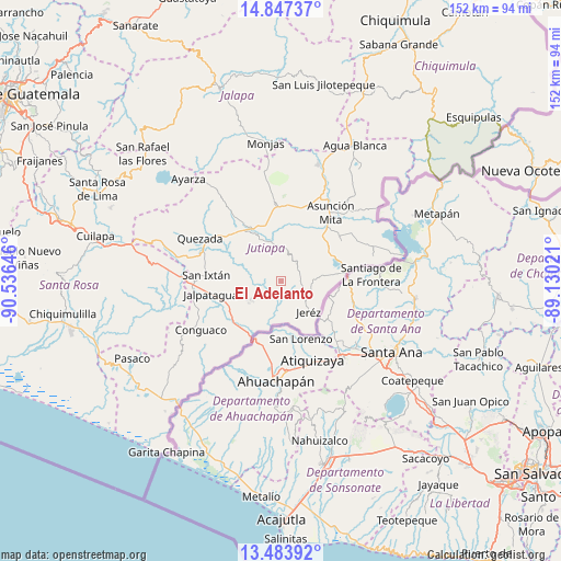 El Adelanto on map