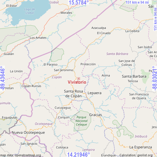 Vivistorio on map
