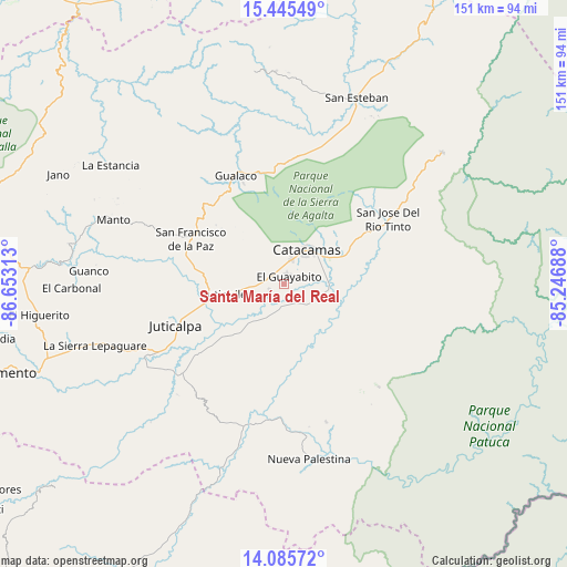 Santa María del Real on map