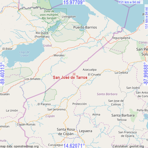 San José de Tarros on map