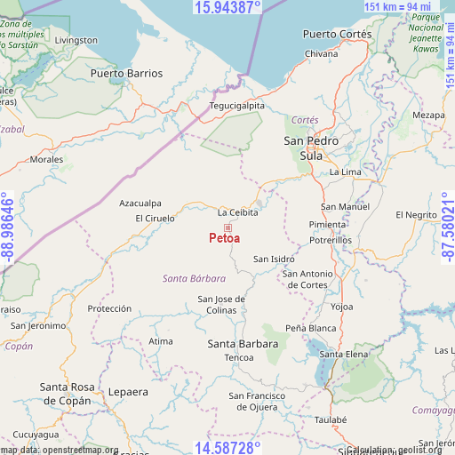 Petoa on map