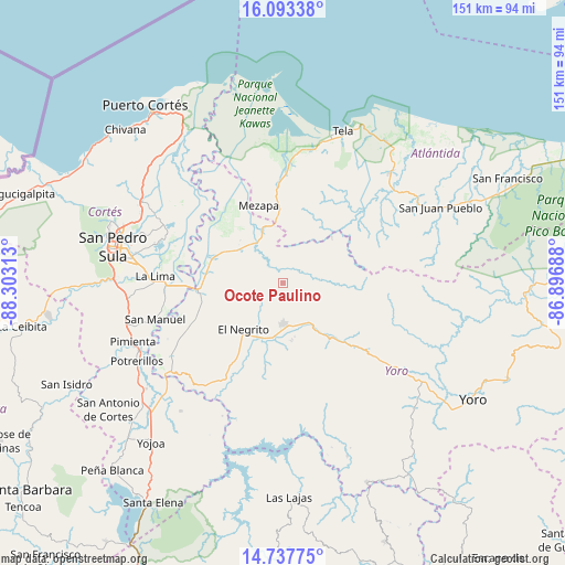 Ocote Paulino on map
