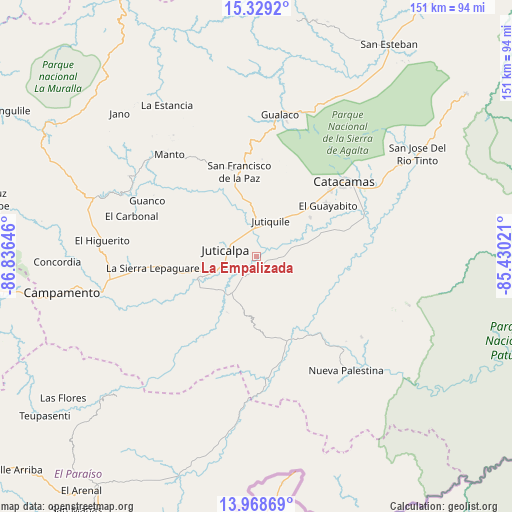 La Empalizada on map