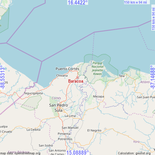 Baracoa on map