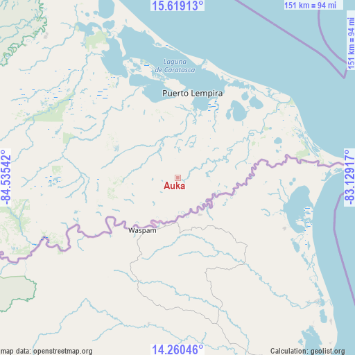 Auka on map