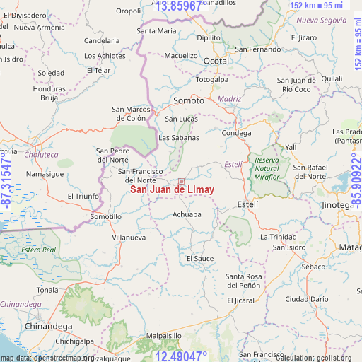 San Juan de Limay on map