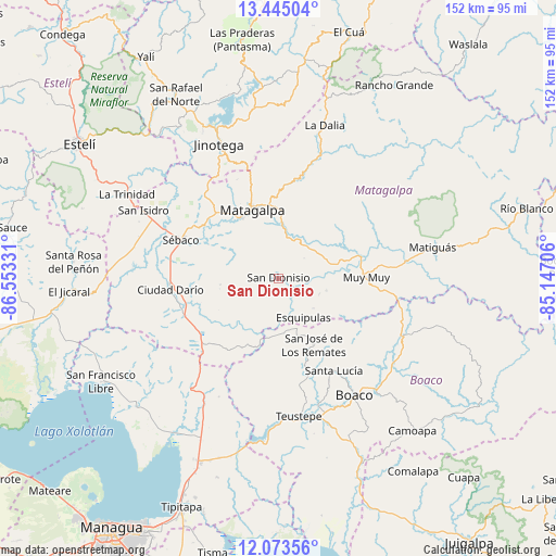 San Dionisio on map