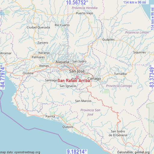 San Rafael Arriba on map