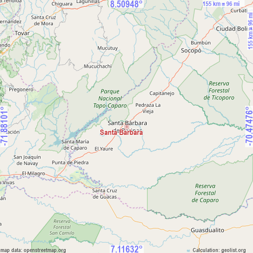 Santa Bárbara on map