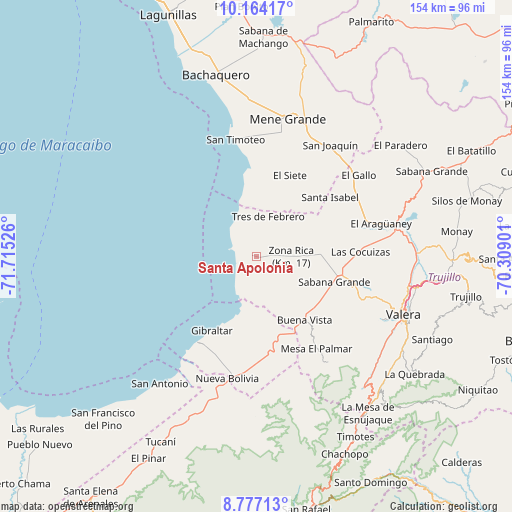 Santa Apolonia on map