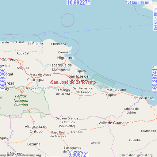 San José de Barlovento on map