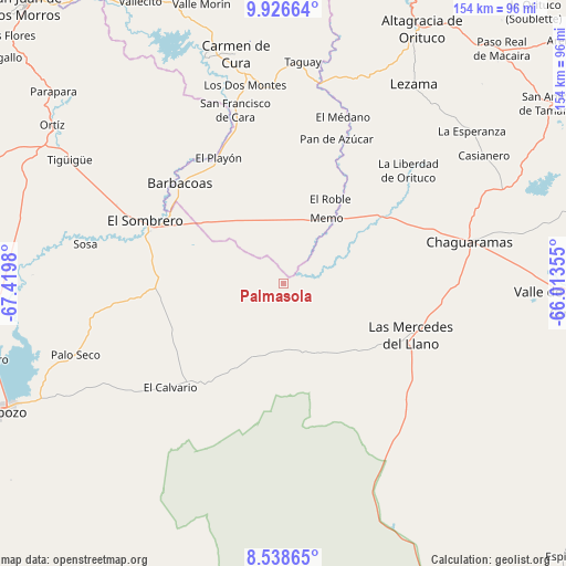 Palmasola on map