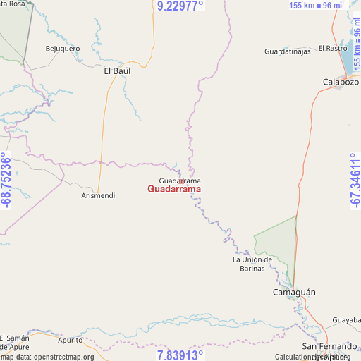 Guadarrama on map