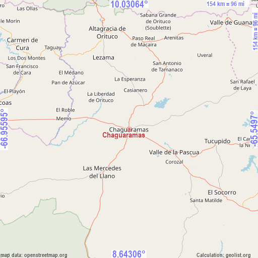 Chaguaramas on map