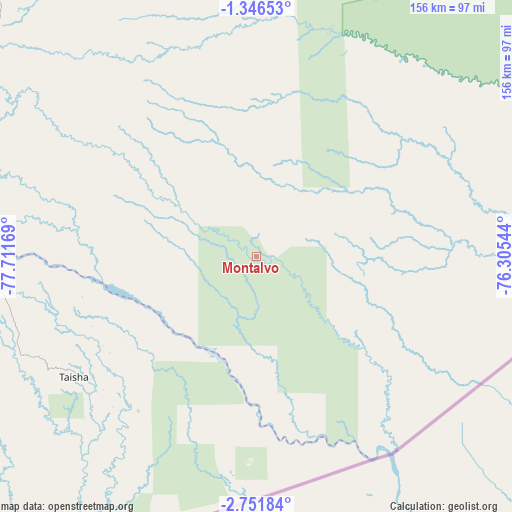 Montalvo on map