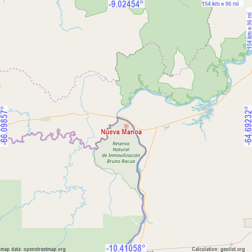 Nueva Manoa on map
