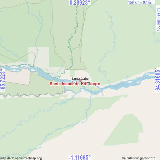Santa Isabel do Rio Negro on map