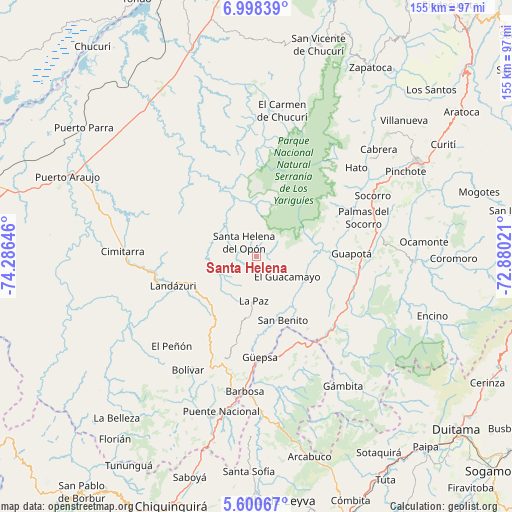 Santa Helena on map