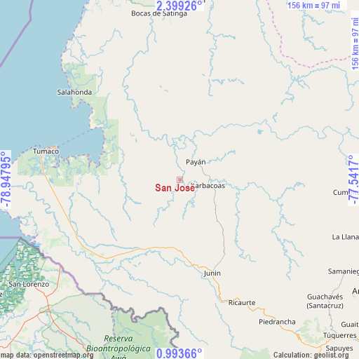 San José on map