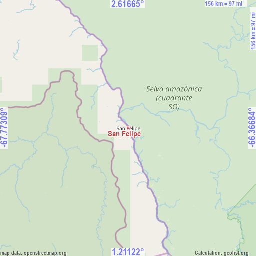 San Felipe on map