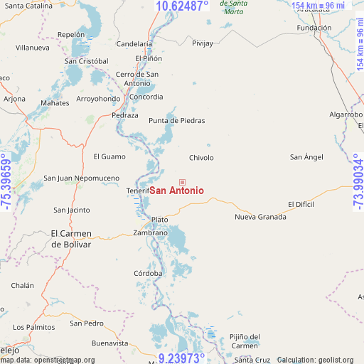 San Antonio on map