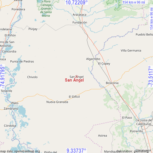 San Ángel on map