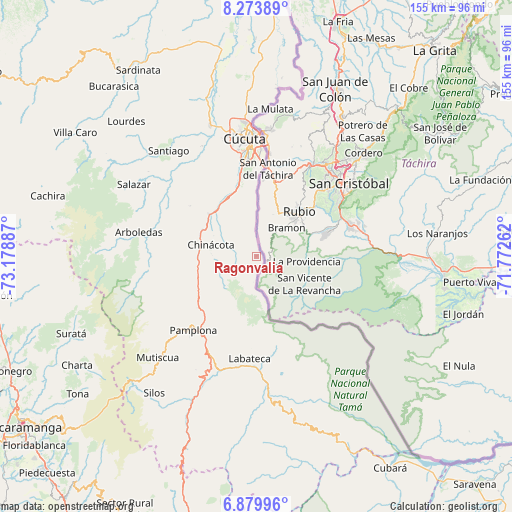 Ragonvalia on map