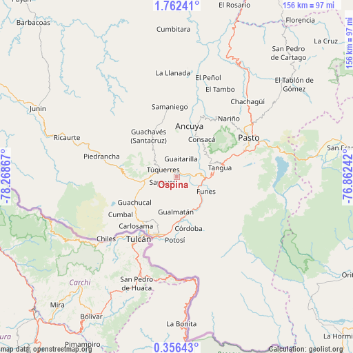 Ospina on map