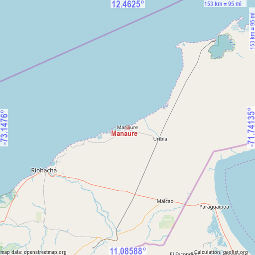 Manaure on map