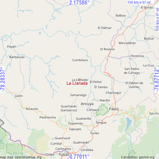 La Llanada on map